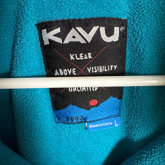 Kavu Teannaway Fleece Pullover Sweater Jacket US Men's L - Picture 5 of 7